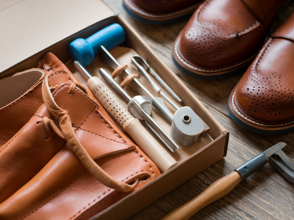 Quelle boîte à outils DIY pour réparer et customiser des chaussures en cuir avec trois techniques accessibles